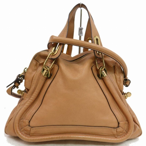 Chloe Handbags - Auth Chloe Paraty Brown Leather Bag #844O22